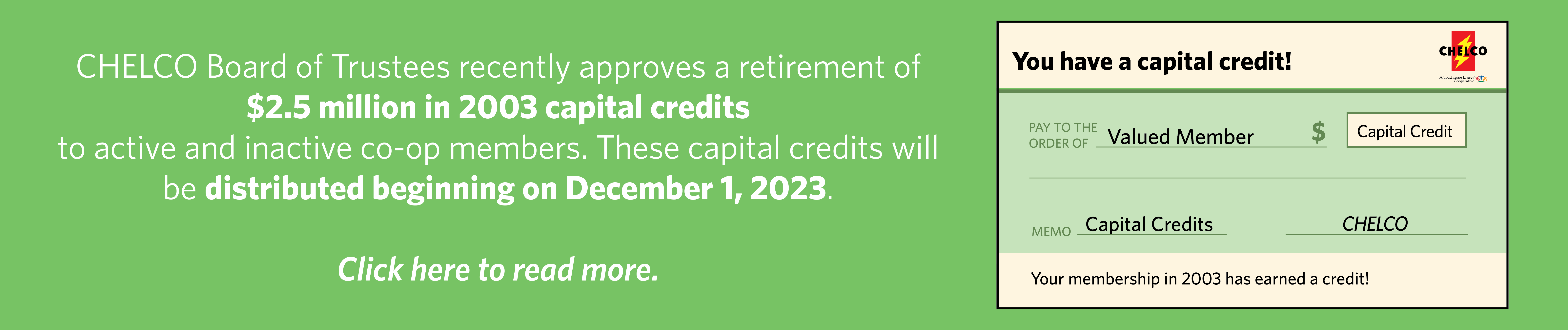 Capital Credits 2023