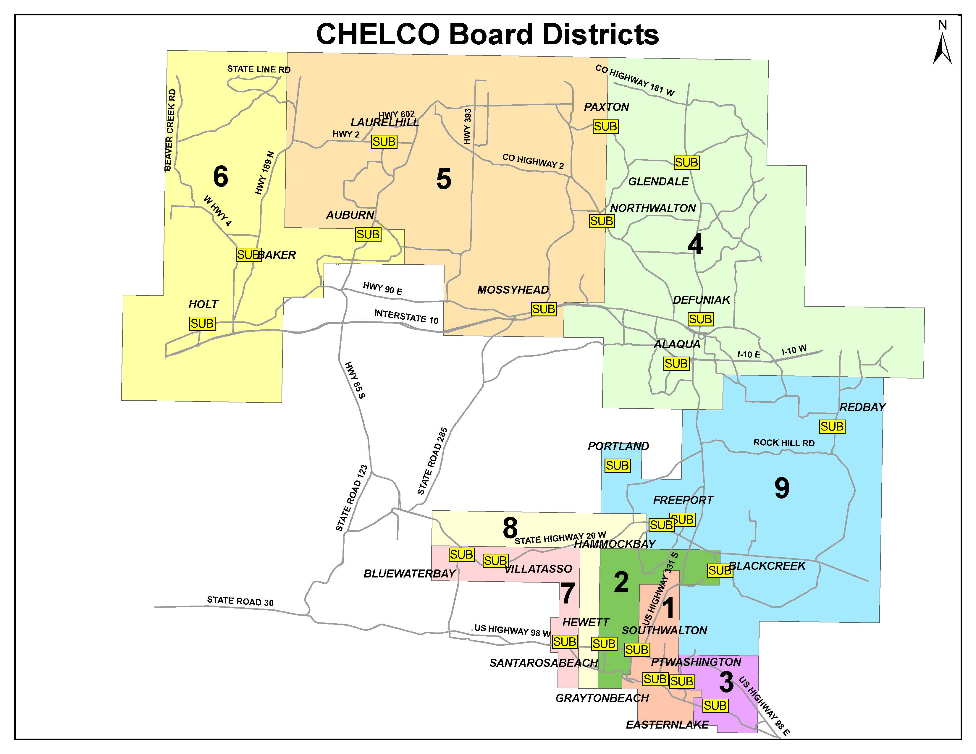 Board of Trustees District Map