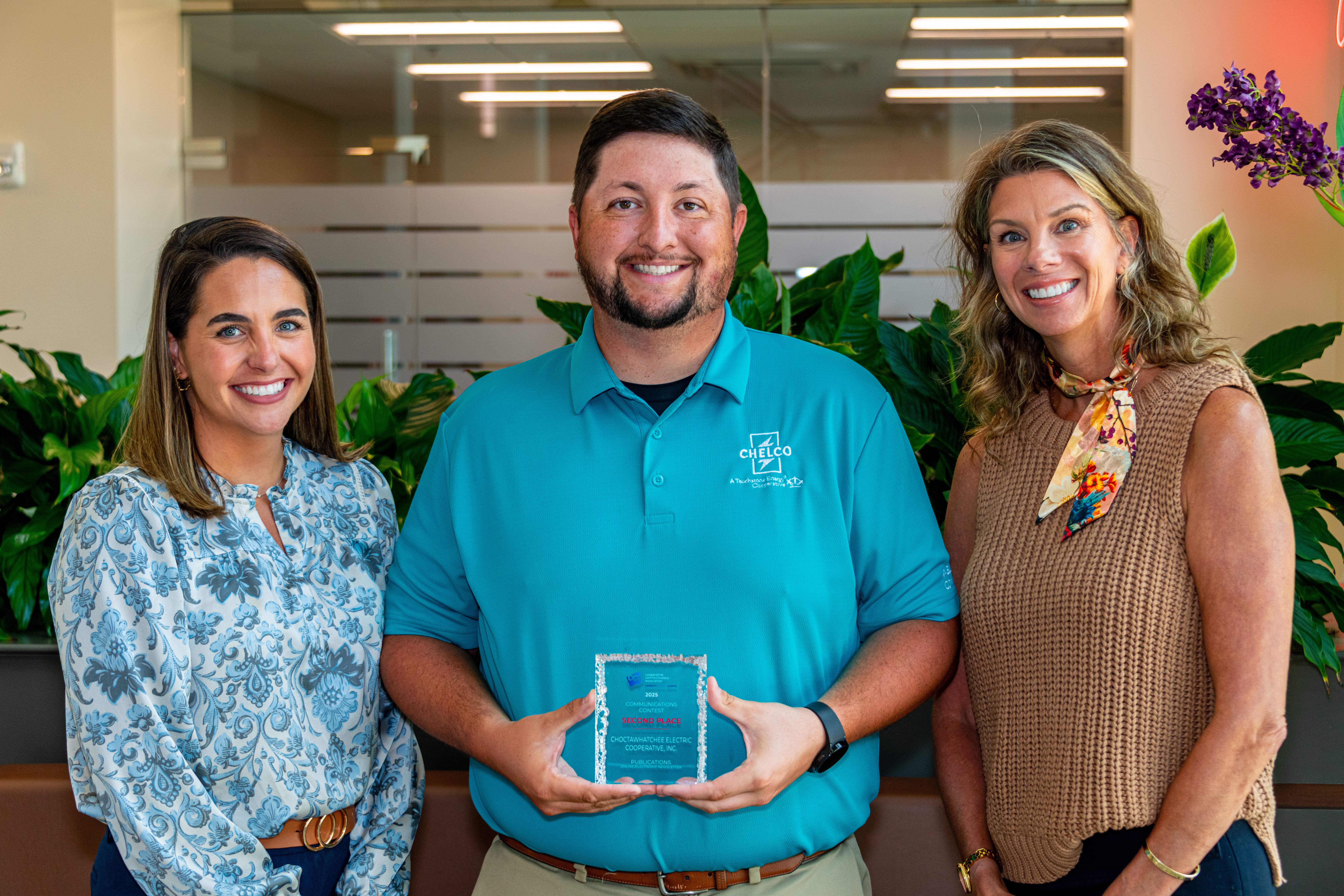 Above (from L to R): Manager of Communications & Community Affairs Chelsea Blaich, Communications Specialist Tyler Wood and Vice President of Member Services & External Affairs Emily Cowan.