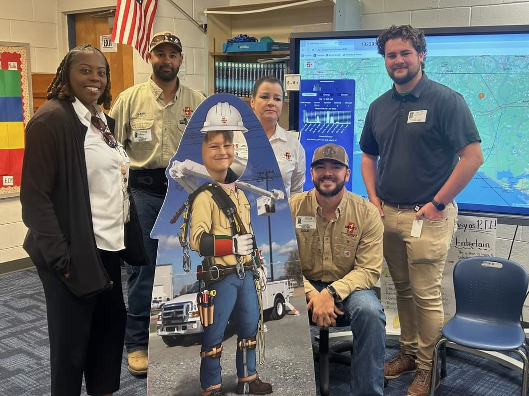 From L to R: Kisha Brinson, Energy Services; Glenn Garrett, Power Quality, Linda Sinwelski, Human Resources & Training; Cole Hatcher, Operations; Nathan Hobbs, Communications